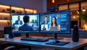 découvrez comment la diffusion de conférences préenregistrées peut simuler un direct pour un webinar automatisé, offrant une expérience interactive et fluide.