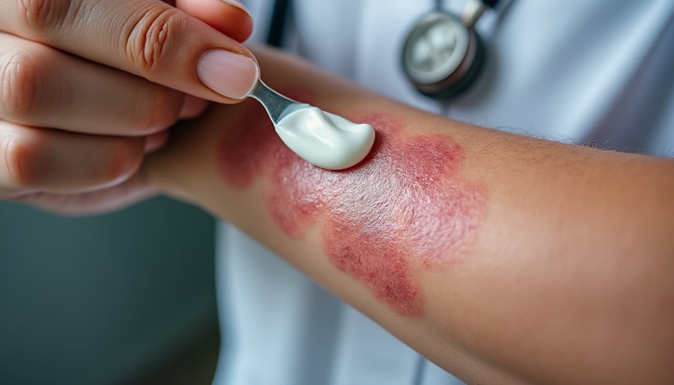 découvrez comment l'application de pommades aux corticoïdes locaux joue un rôle essentiel dans le traitement du psoriasis, en réduisant l'inflammation et les symptômes pour améliorer le confort de la peau.
