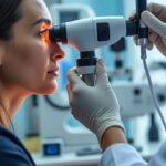 l'examen du fond d'œil par l'ophtalmologiste permet de dépister la rétinopathie et d'évaluer la santé de la rétine pour prévenir toute perte de vision.