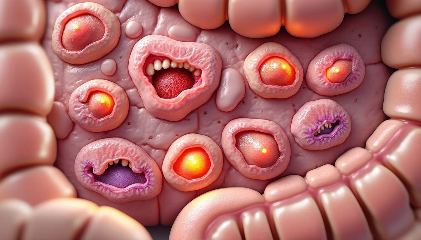 découvrez les causes, symptômes et traitements de la diverticulite intestinale, une inflammation douloureuse des poches du côlon affectant la digestion.