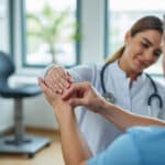 découvrez comment la mobilisation douce de l'articulation douloureuse peut déclencher l'algodystrophie et son importance dans la rééducation pour un rétablissement optimal.