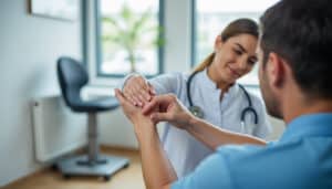 découvrez comment la mobilisation douce de l'articulation douloureuse peut déclencher l'algodystrophie et son importance dans la rééducation pour un rétablissement optimal.