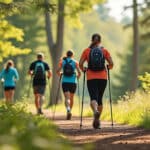 découvrez comment la propulsion des bras avec les bâtons dynamise la marche nordique, améliore la posture et optimise l'efficacité de cet exercice complet.