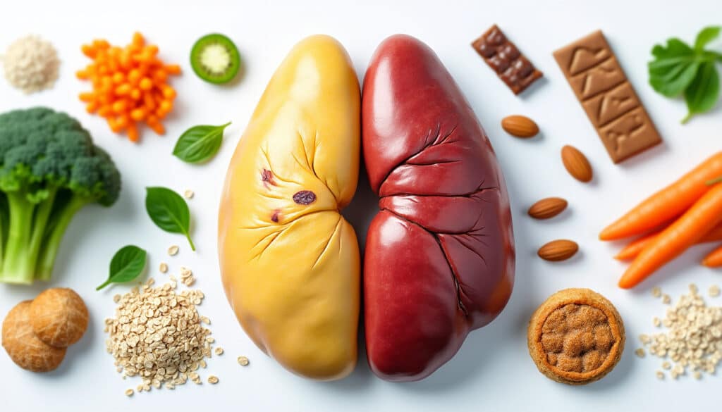 découvrez comment la réduction des sucres rapides dans l'alimentation peut contribuer à la résorption de la stéatose hépatique et améliorer la santé du foie.
