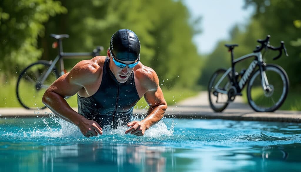 découvrez comment l'enchaînement de la natation et du vélo structure efficacement l'entraînement au triathlon pour améliorer performance et endurance.